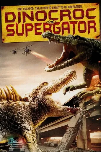 Dinocroc vs. Supergator (2010) poster