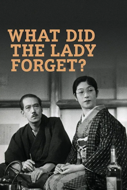 What Did the Lady Forget? (1937) poster